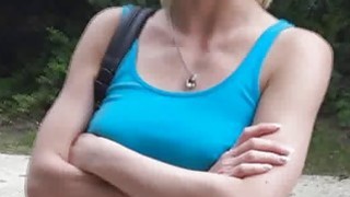 Amateur blonde sucks and fucked doggystyle