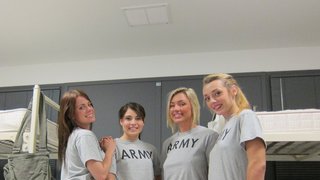 Horny Lesbian Soldiers - Horny Army Girls Devouring Each Other HQ Mp4 XXX Video